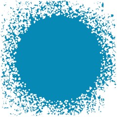 vector winter round snow border