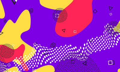 Purple Hipster Artwork. Child Cover. Salmon Fluid 