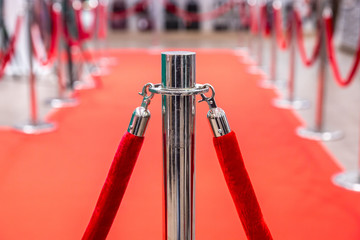 red carpet and barrier