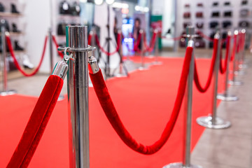 red carpet and barrier