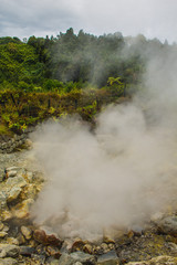 Geothermal activity in Furnas village, Sao Miguel, Azores, Portugal