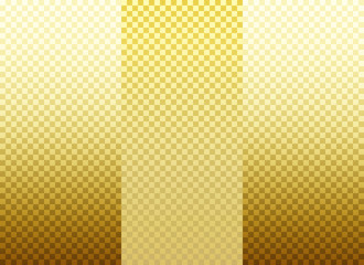 背景：市松模様 シンプル 金 ゴールド グラデーション