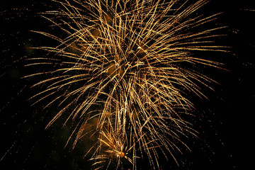 gold fireworks