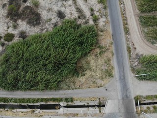 camino desertico desde el aire