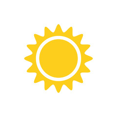 Isolated sun icon flat vector design
