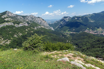 Landscape of Vratsata pass at Balkan Mountains, Bulgaria