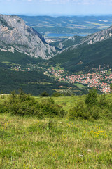 Landscape of Vratsata pass at Balkan Mountains, Bulgaria