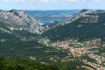 Obraz premium Landscape of Vratsata pass at Balkan Mountains, Bulgaria