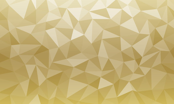 Gold Texture Low Poly Yellow Background 2 Geometric Mosaic Ai EPS	