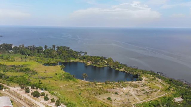 Lake Cantera de Ferrando, La Plata River (Colonia del Sacramento, Uruguay)