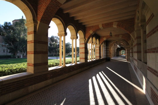 UCLA Royce hall corridor