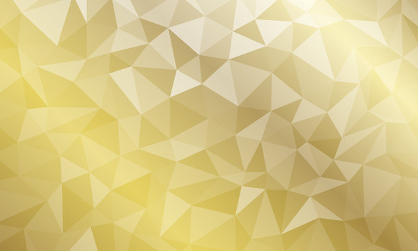 Gold Texture Low Poly Yellow Background 3 Geometric Mosaic Ai EPS	