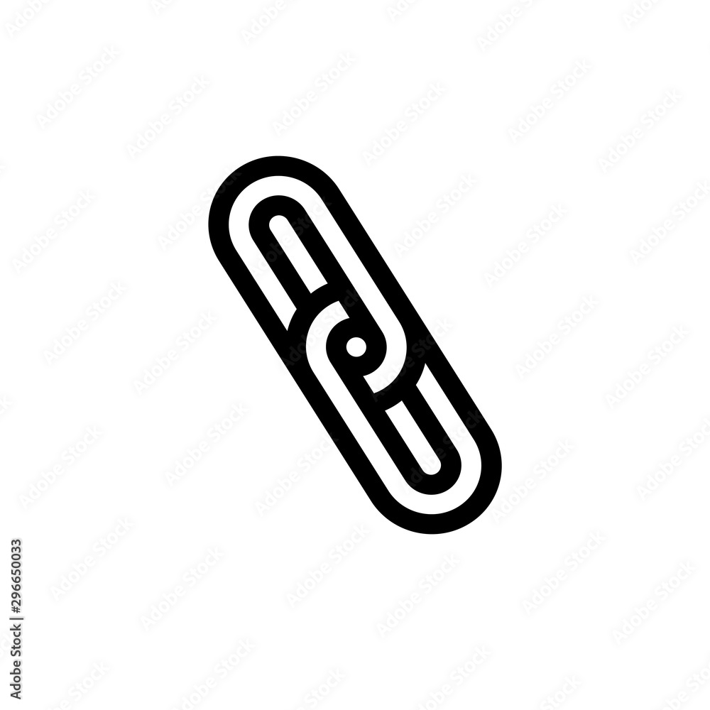 Poster printchain icon. simple element illustration. chain symbol design template. can be used for web and 