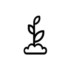Sprout vector logo design template
