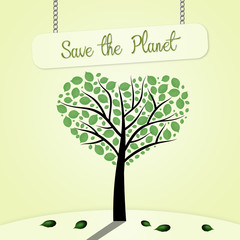 illustration of tree with heart