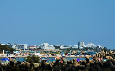 Obraz premium Cap Aurora resort seen from a distance