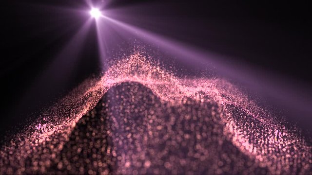 Particle galaxy in space