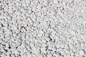 Texture of white stone gravel texture