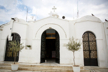 White church in Greece