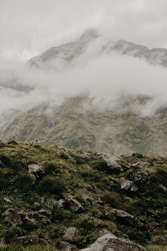 Moody Mountain View In New Zealand