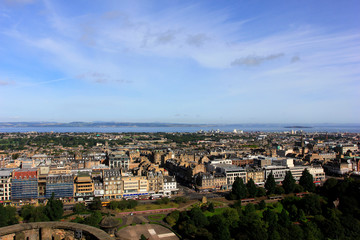 Fototapeta na wymiar city building scenery, Edinburgh, UK.