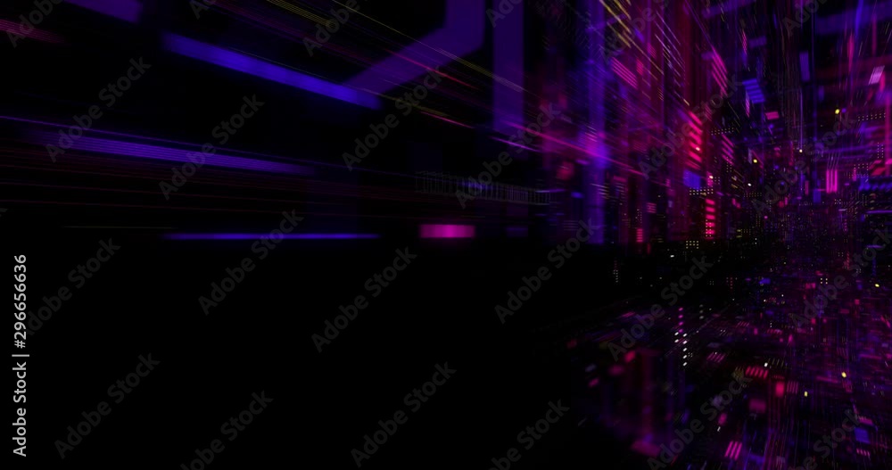 Poster abstract creative virtual reality cyberspace background. hyper jump into another world. speed of lig