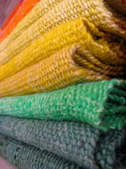 Business selling sheep wool and llamas. dyed different colors with natural dyes