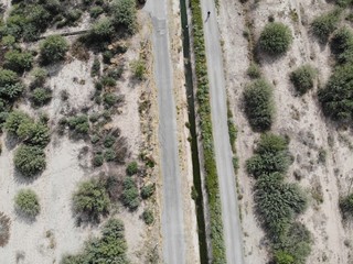 camino desde el aire