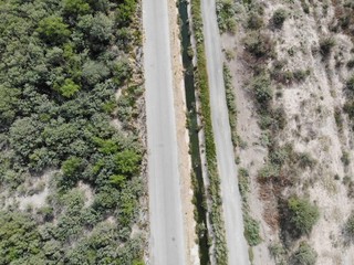 camino desde el aire