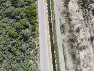 camino desde el aire