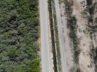 camino desde el aire