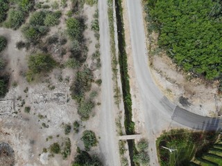 camino desde el aire