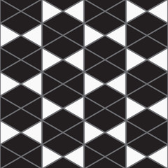 Pattern geometry of hexagon background. Pattern is on swatch panel.