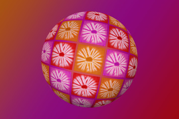 World of African batiks, multicolored background