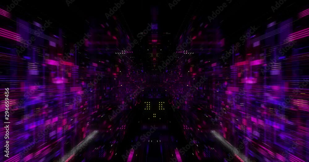 Poster abstract creative virtual reality cyberspace background. hyper jump into another world. speed of lig