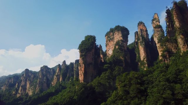 The Gathering of Heavenly Soldiers scenic rock formations, Avatar mountains nature park, Zhangjiajie, Hunan Province, China