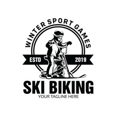ski bike logo