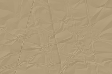 crumpled brown paper background close up