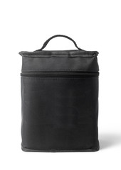 Black cloth bag isolated on white background © koosen