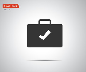 Check Mark flat icon sign, logo vector illustration