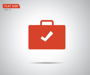 Check Mark flat icon sign, logo vector illustration