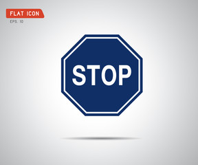 Stop icon, Prohibition no symbol, red circle, warning sign, vector logo illustration