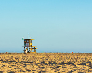 Lifeguard tower in newport beach