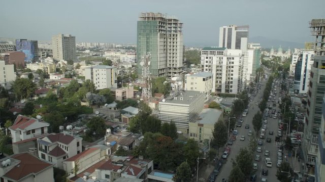 High angle view of city of Addis Ababa, Ethiopia
