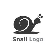 Snail logo template vector icon illustration