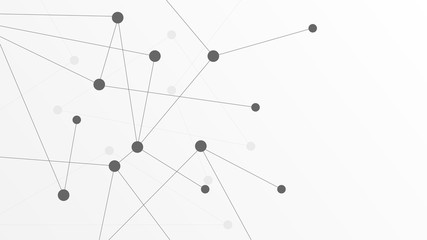 Abstract geometric Circuit connect lines and dots.Simple technology graphic background.Illustration Vector design Network technology and Connection concept.