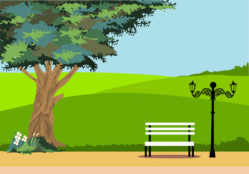  park view for background and illustration image