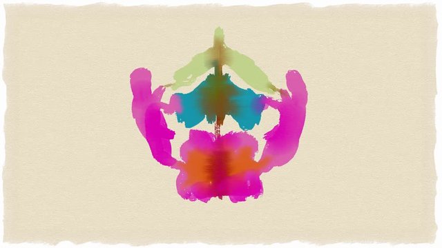 Rorschach Test Ink Blob 2D Animation
