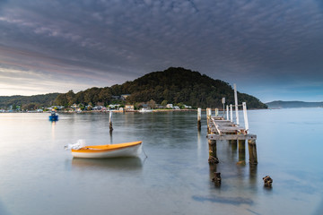 High Cloud Sunrise over the Bay