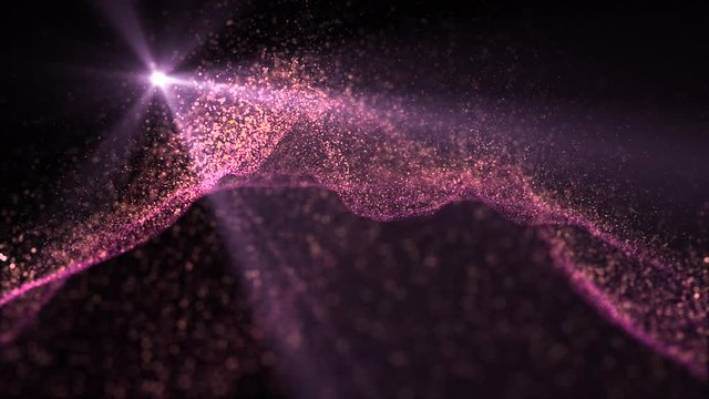 Particle Emitter Background Abstract